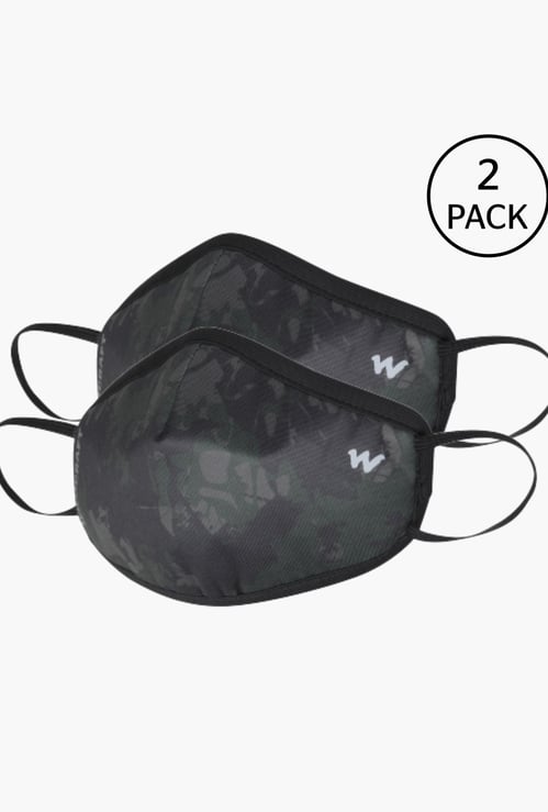 WILDCRAFT Unisex Reusable Face Masks - Pack of 2