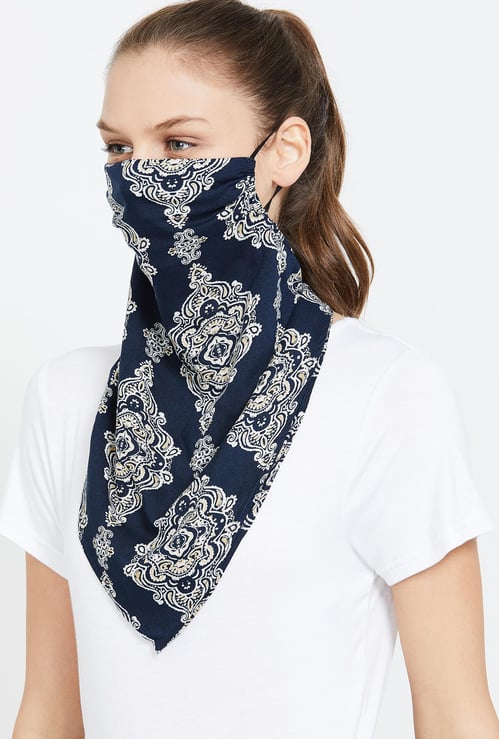 GINGER Women Printed Scarf Mask