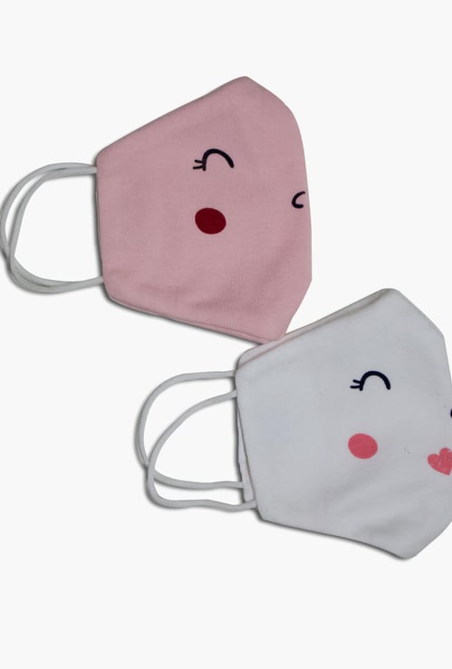 FS MINI KLUB Kids Printed Reusable Face Mask - Pack of 2