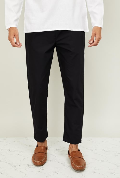 MELANGE Men Solid Elasticated Pyjamas