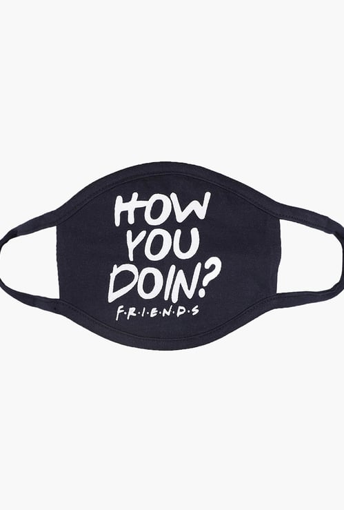 FREE AUTHORITY Men Friends Print 3-Layered Reusable Mask