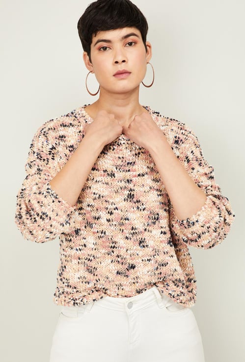 GINGER Women Textured Sweater