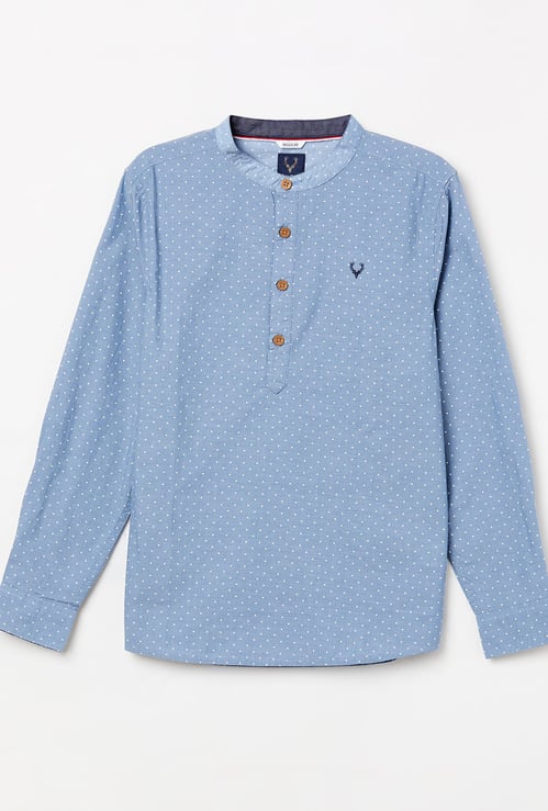 ALLEN SOLLY Boys Printed Full Sleeves Shirt