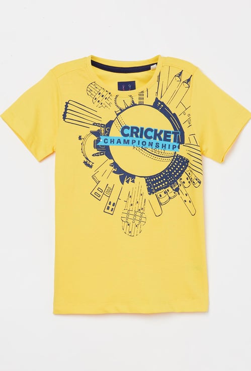 ALLEN SOLLY Boys Graphic Print Short Sleeves T-shirt