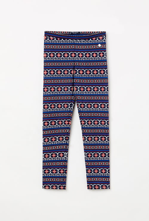 ALLEN SOLLY Girls Printed Leggings