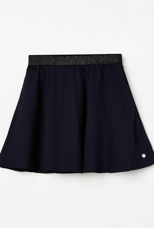 ALLEN SOLLY Girls Solid A-line Skirt