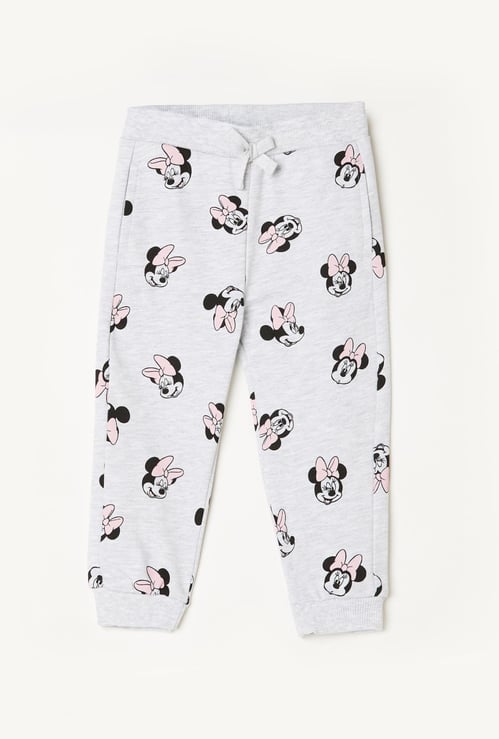 JUNIORS Girls Mickey Mouse Print Elasticated Track Pants