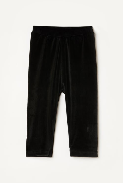 JUNIORS Girls Solid Elasticated Track Pants