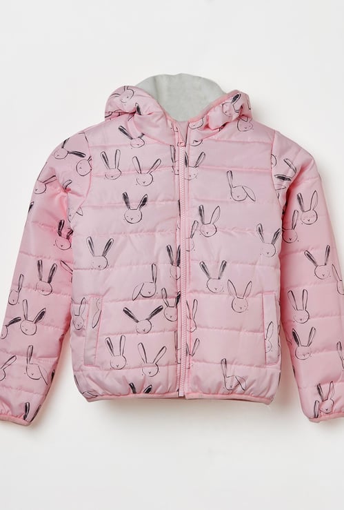 FAME FOREVER KIDS Girls Printed Puffer Jacket