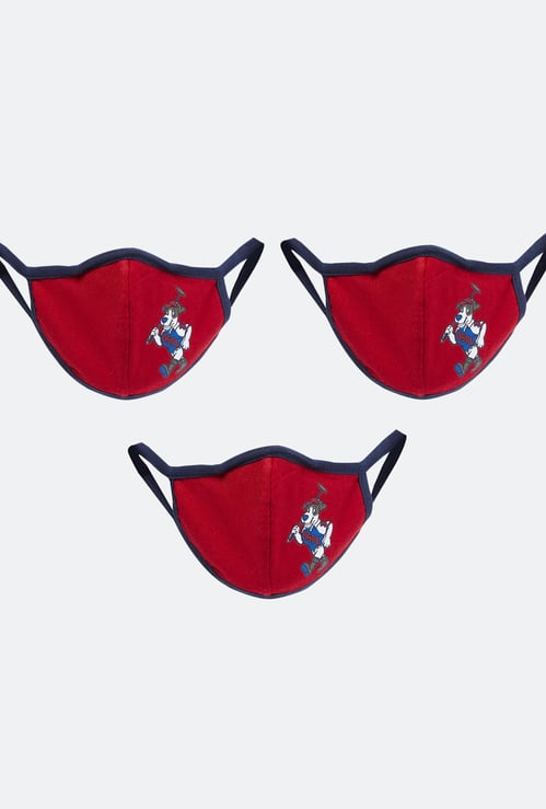 U.S. POLO ASSN. KIDS Boys Printed Anti-Viral Masks - Pack of 3 Pcs.