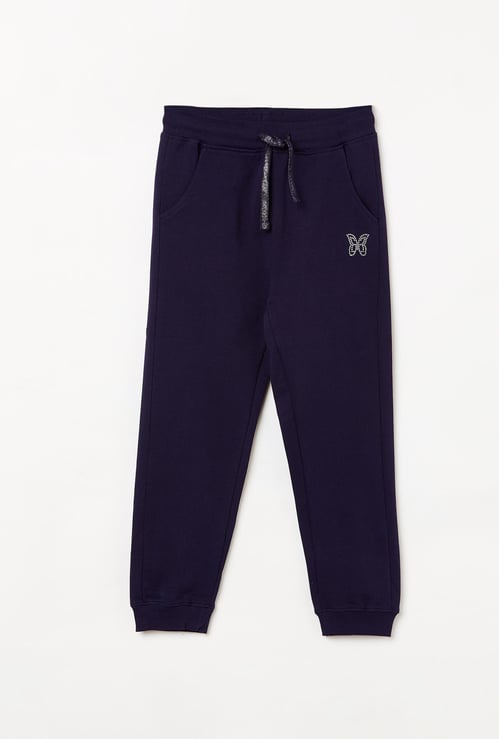 FAME FOREVER KIDS Girls Solid Elasticated Track Pants