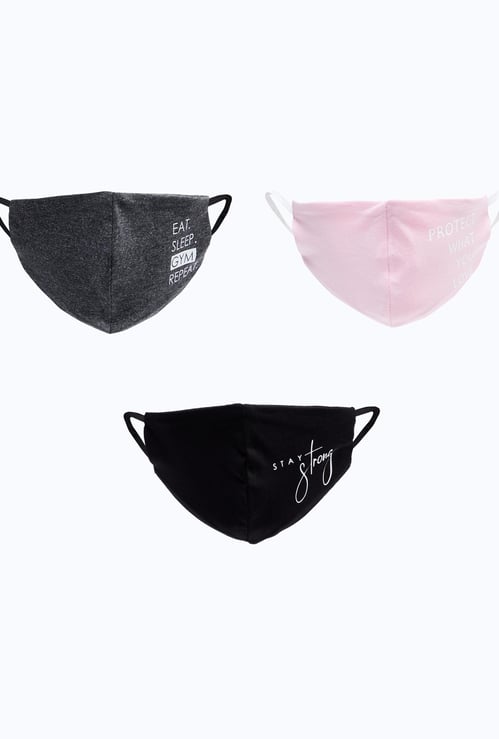 GINGER Women Printed Washable Mask- Pack of 3