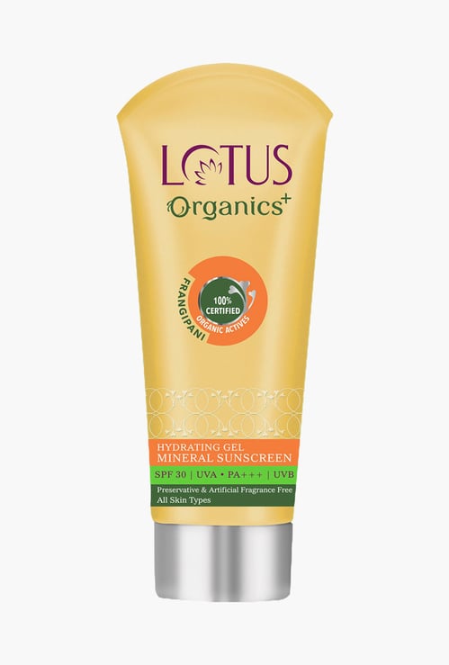 LOTUS Organics+ Hydrating Gel Mineral Sunscreen SPF 30 l PA+++