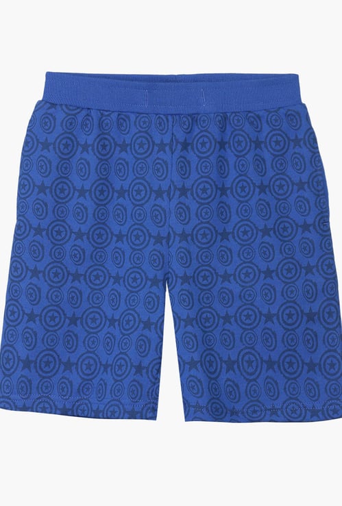 KIDSVILLE Boys Printed Elasticated Shorts