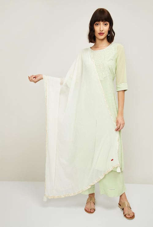 W Women Solid Dupatta