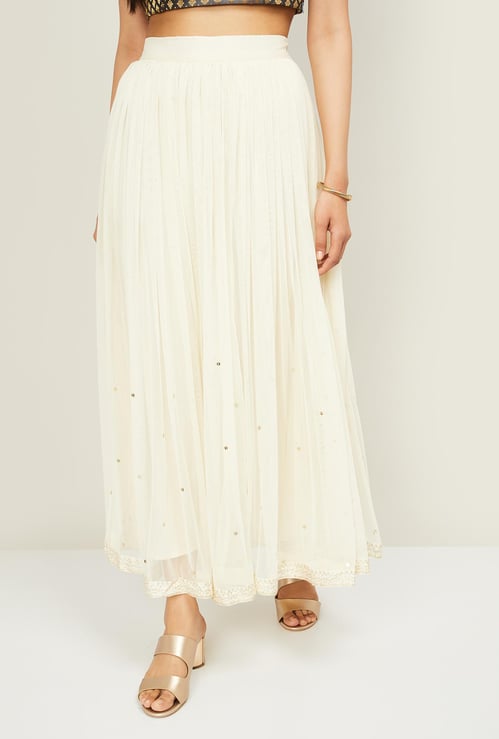 W Women Elasticated Maxi Skirt