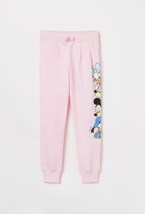 KIDSVILLE Girls Printed Knitted Joggers