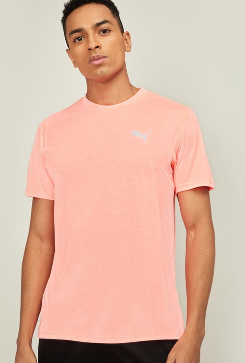 PUMA Men Solid Regular Fit Crew Neck T-shirt