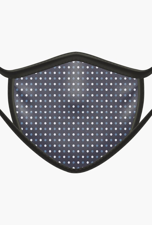 RAHO SAFE Men Polka-Dot Print 2-Filter Face Mask