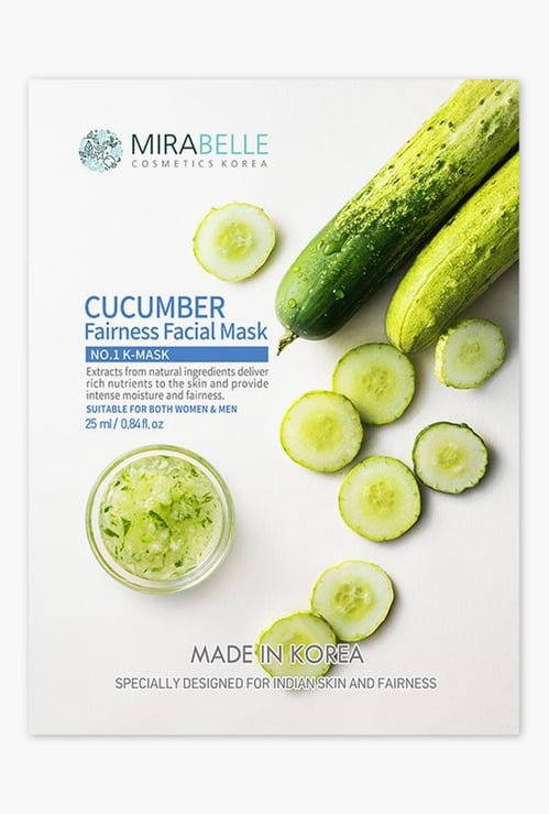 MIRABELLE Korea Fairness Facial Mask- Cucumber