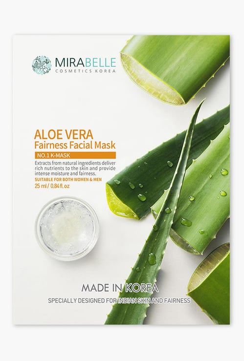 MIRABELLE Korea Fairness Facial Mask- Aloe Vera