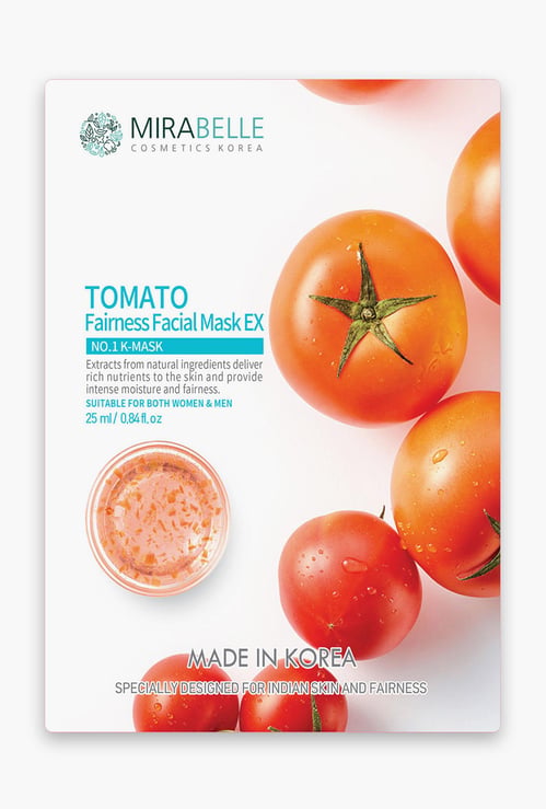 MIRABELLE Korea Fairness Facial Sheet Mask- Tomato