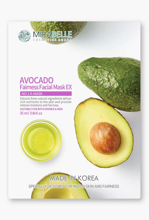 MIRABELLE Korea Fairness Facial Mask- Avocado