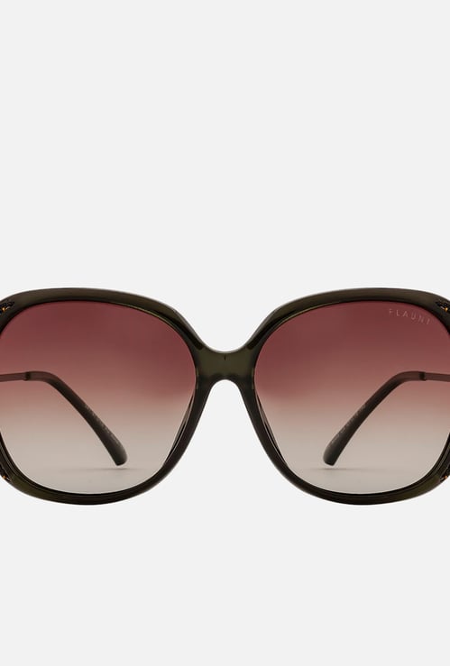FEMINA FLAUNT Women Embellished Oversized Polarized Sunglasses-9005-C4