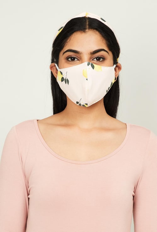 GINGER Women Printed Resuable Mask with Bandana