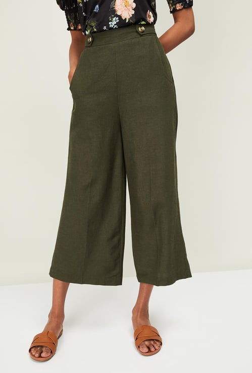 CODE Women Solid Culottes