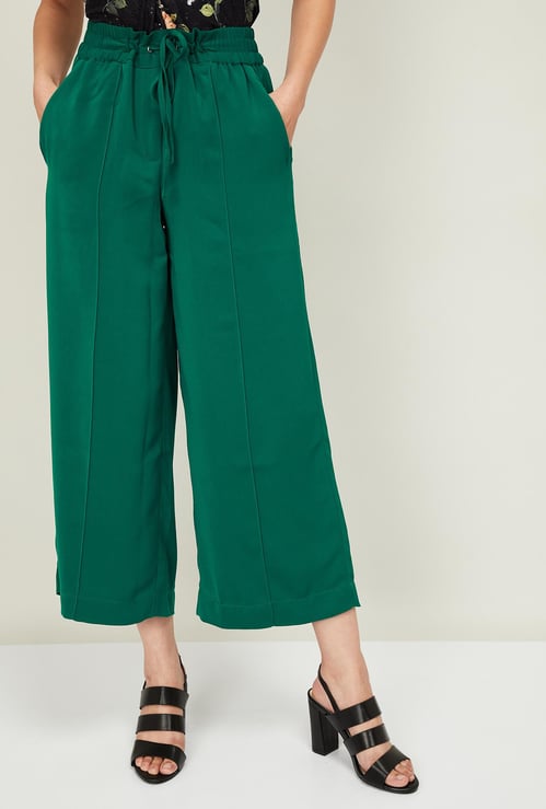 CODE Women Solid Culottes with Insert Pockets