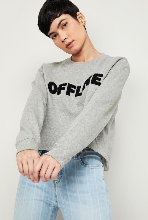 VERO MODA Women Printed Full Sleeves Sweatshirt