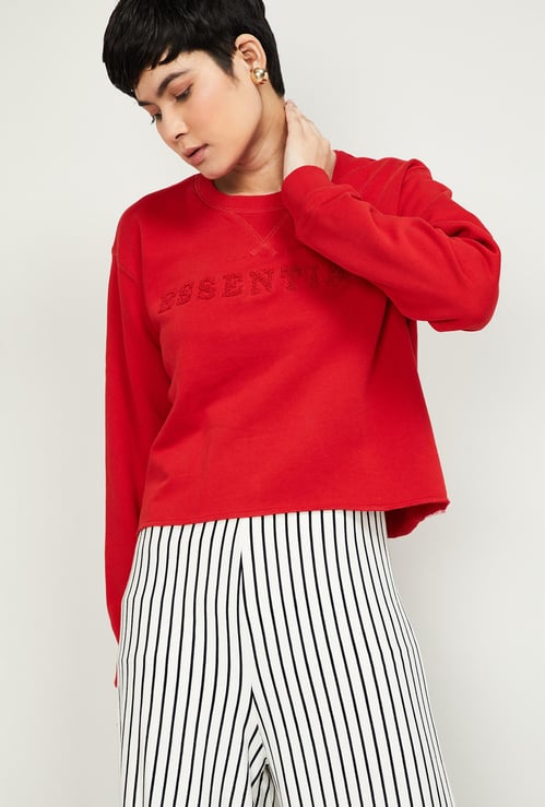 VERO MODA Women Printed Full Sleeves Sweatshirt