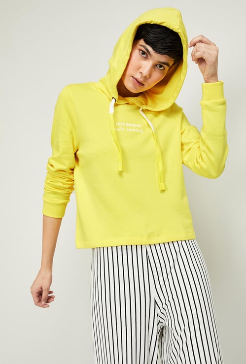 VERO MODA Women Typographic Print Hoodie