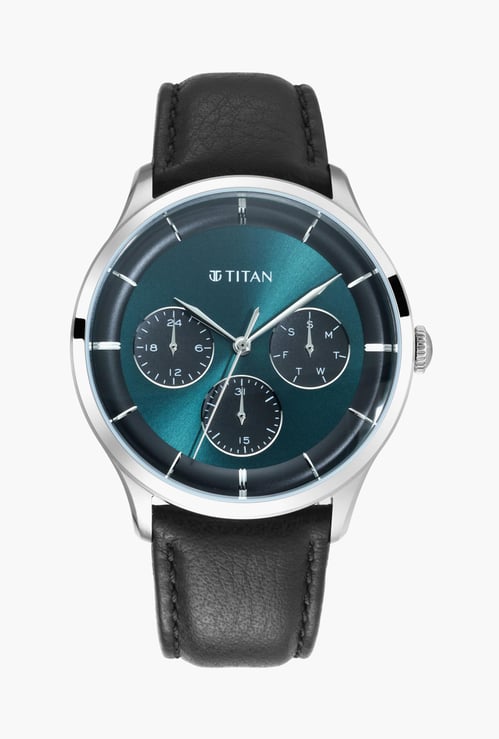 TITAN Men Water-Resistant Multifunctional Watch - 90125SL02