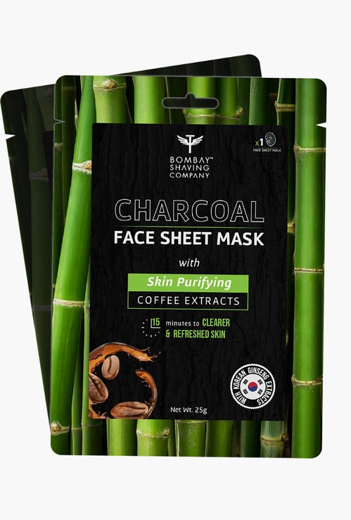 BOMBAY SHAVING COMPANY Charcoal Face Sheet Mask
