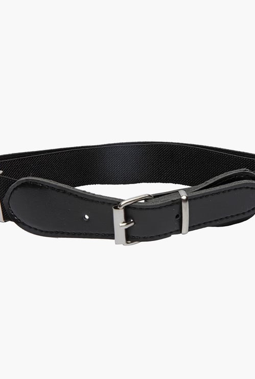STOLN Girls Solid Elasticated Belt