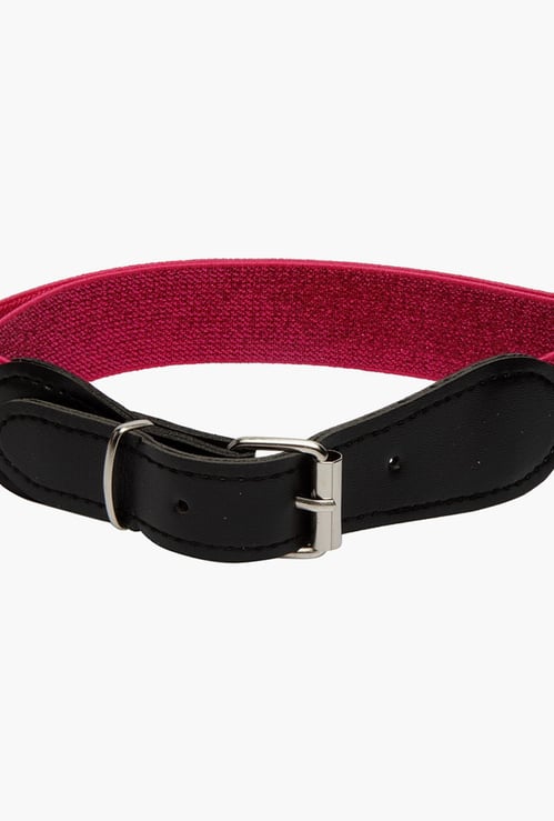 STOLN Girls Solid Elasticated Belt