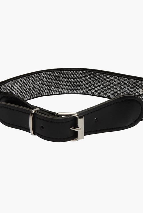 STOLN Girls Textured Elasticated Belt