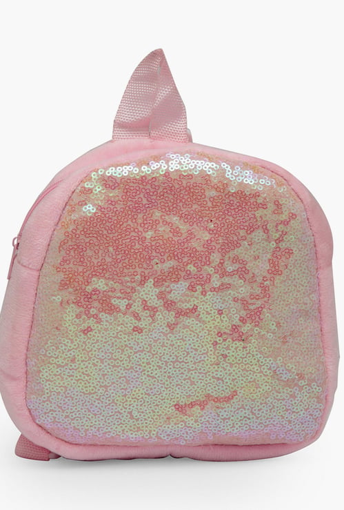 STOLN Girls Glitter Zip-Closure Backpack