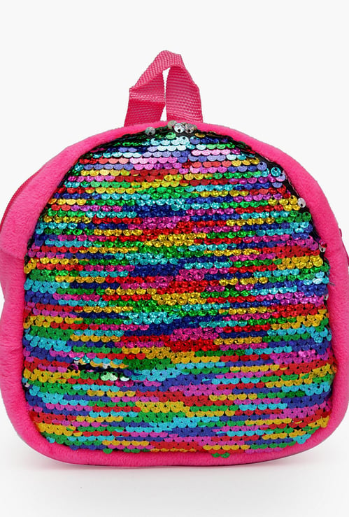 STOLN Girls Sequinned Zip-Closure Backpack