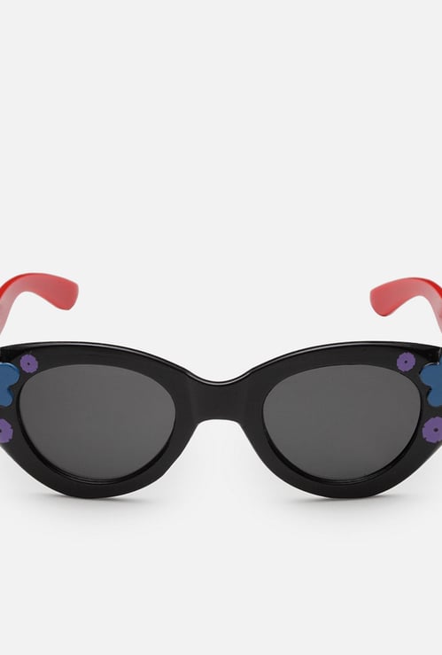 STOLN Girls Floral Pattern Cat-Eye Sunglasses- LM042-B