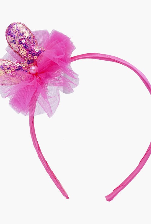 STOLN Girls Bunny Ear Accent Hairband
