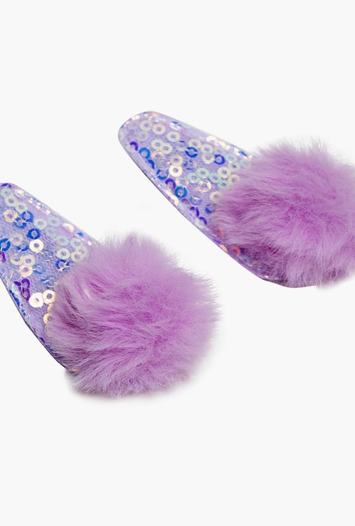 STOLN Girls Sequinned Tic-Tac Clips - Set of 2