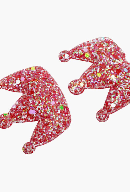 STOLN Girls Sequinned Crown Accent Alligator Clips - Set of 2