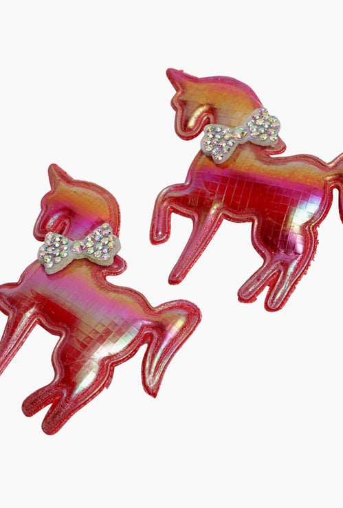 STOLN Girls Horse Shape Hair Clips - Set of 2