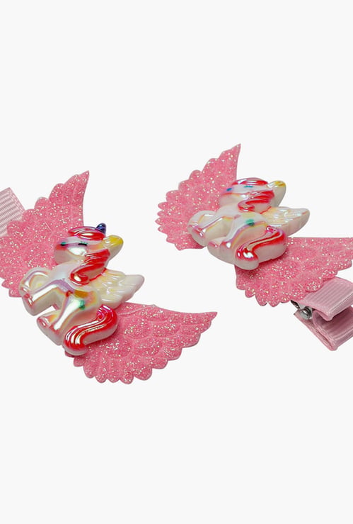 STOLN Girls Unicorn Embellished Hair Clips- Set of 2