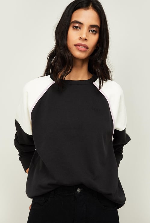 LEVI'S Women Colourblock Drop-Shoulder Sweatshirt