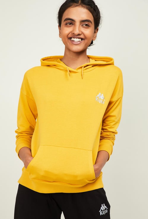 KAPPA Women Solid Hooded Sweatshirt
