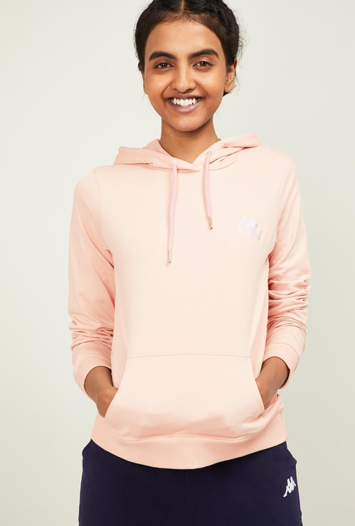 KAPPA Women Solid Hooded Sweatshirt